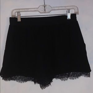 BCBG black lace shorts